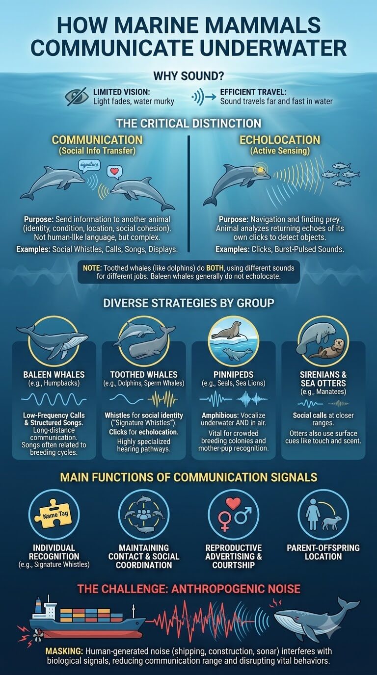 How Marine Mammals Communicate Underwater