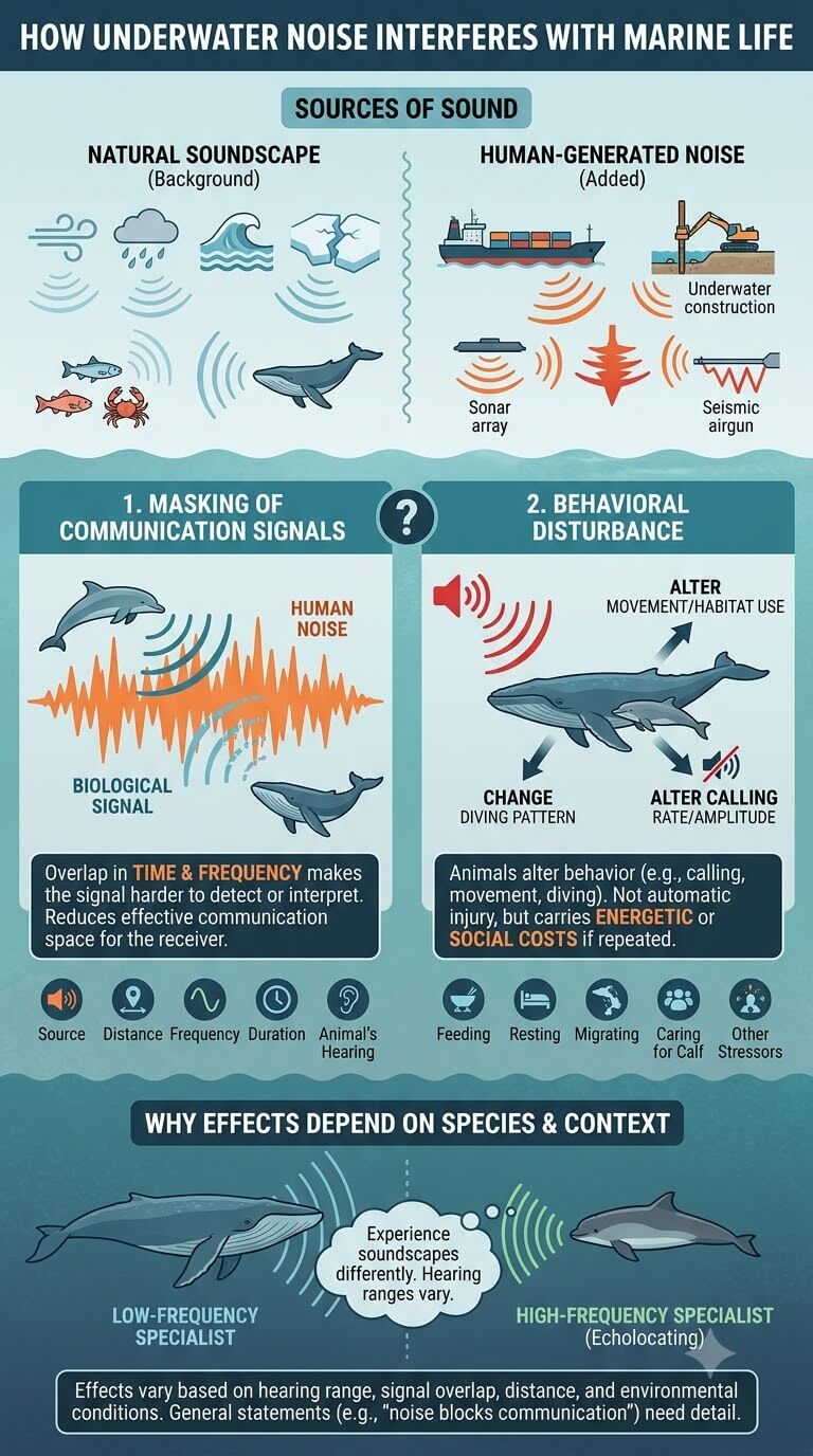 How Underwater Noise Can Interfere