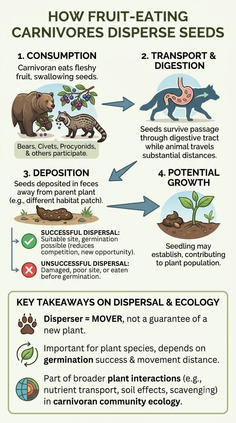 Seed Dispersal and Fruit-Eating Carnivorans
