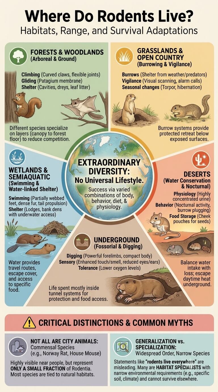 Where Do Rodents Live