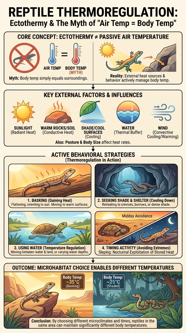 How Reptiles Manage Body Temperature