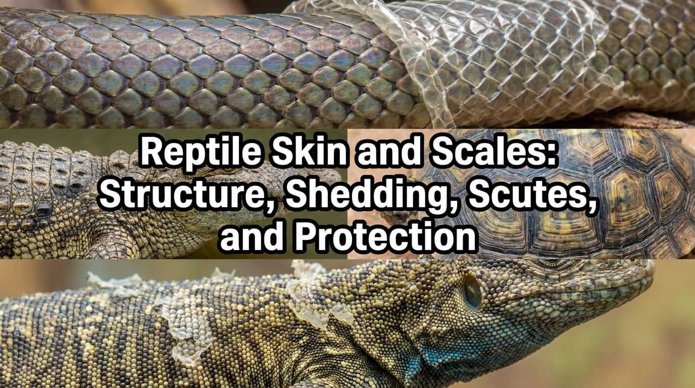 Reptile Skin and Scales: Structure, Shedding, Scutes, and Protection