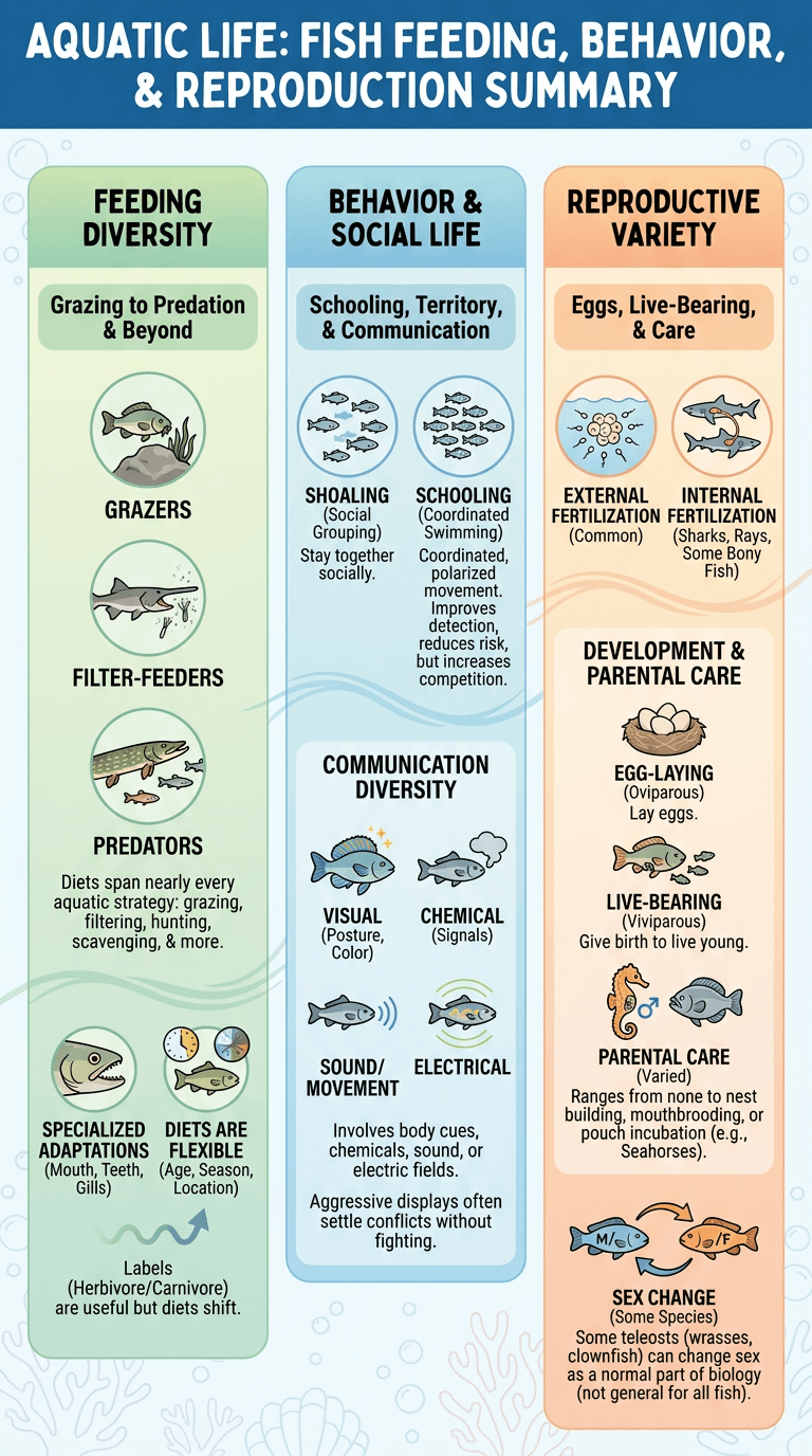 How Fish Feed, Behave, and Reproduce