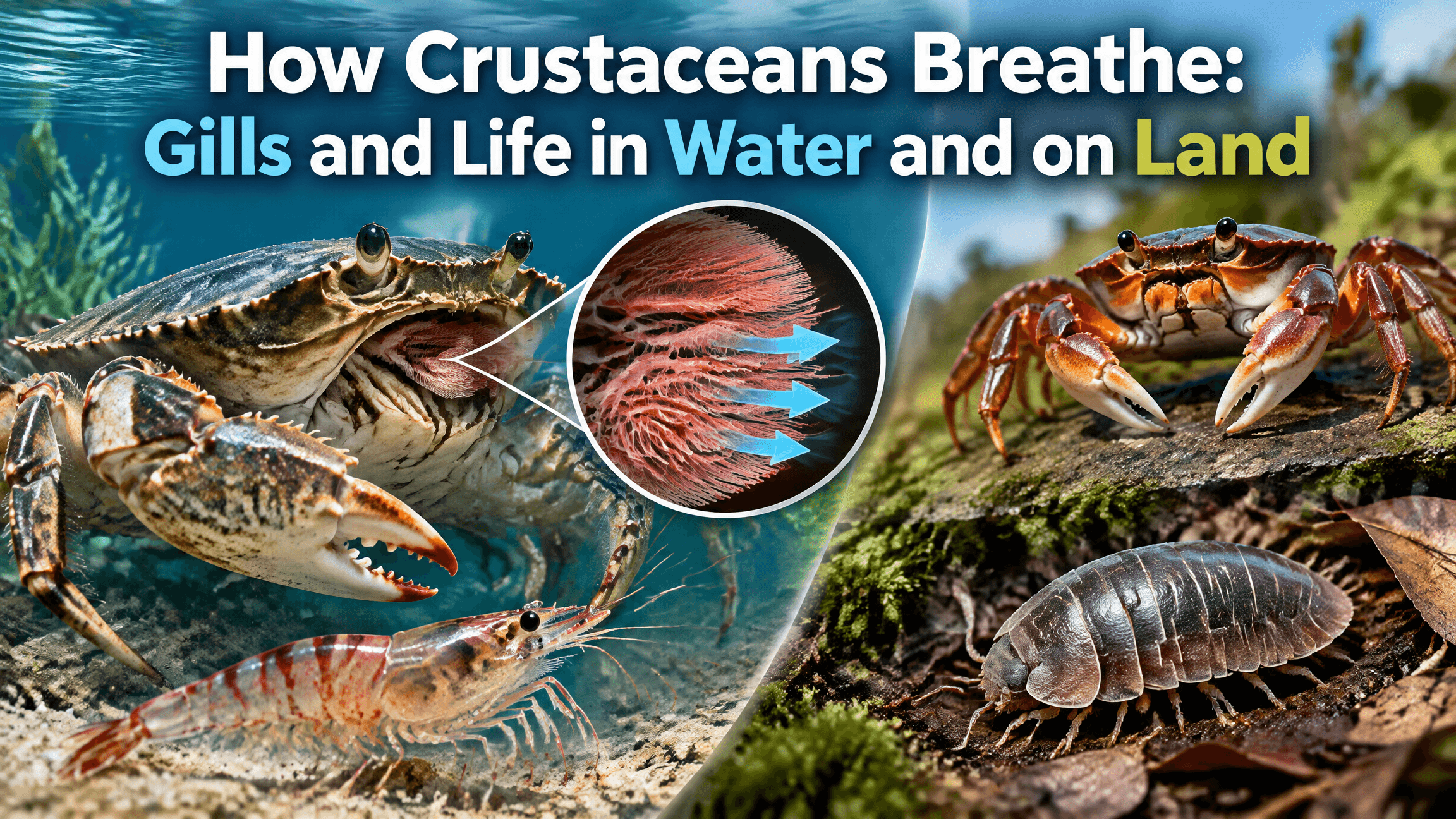 How Crustaceans Breathe: Gills and Life in Water and on Land