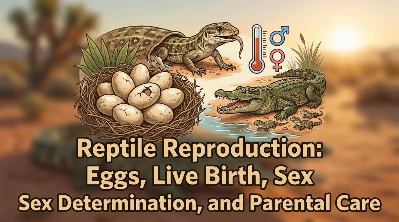 Reptile Reproduction: Eggs, Live Birth, Sex Determination, and Parental Care