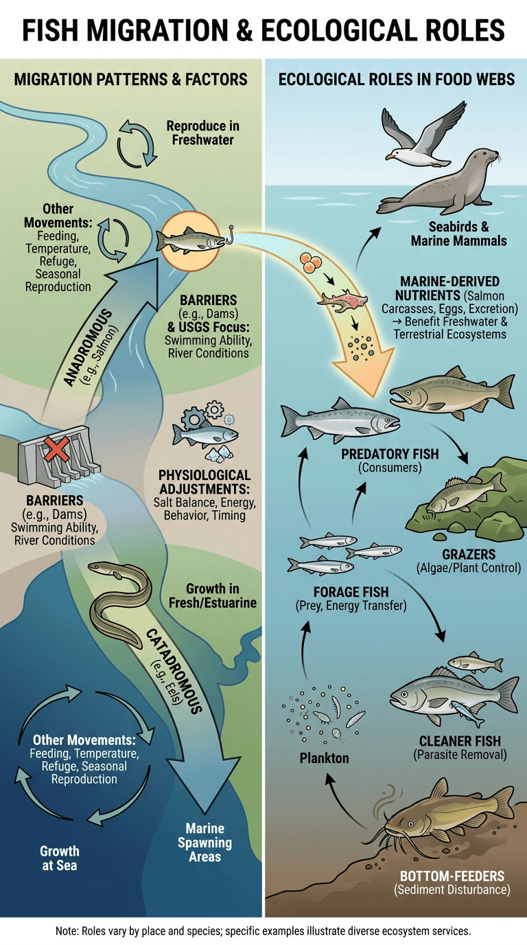 Fish Migration and Ecological Roles