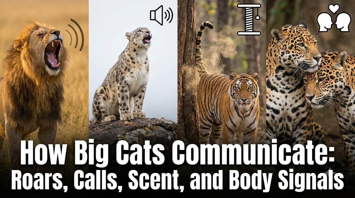 How Big Cats Communicate: Roars, Calls, Scent, and Body Signals
