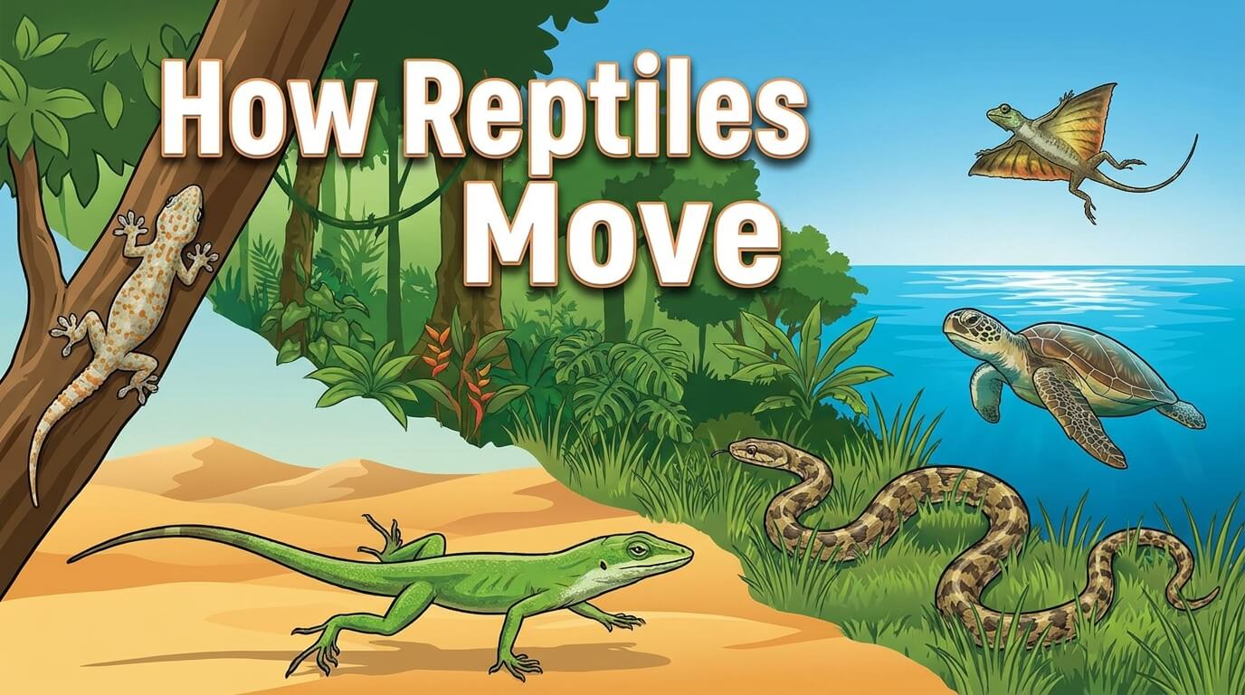 How Reptiles Move: Crawling, Running, Climbing, Swimming, and Gliding