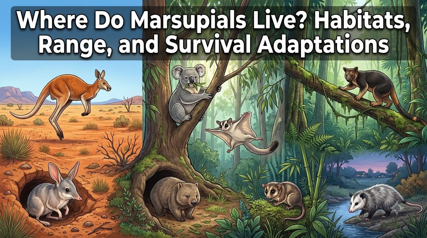 Where Do Marsupials Live? Habitats, Range, and Survival Adaptations