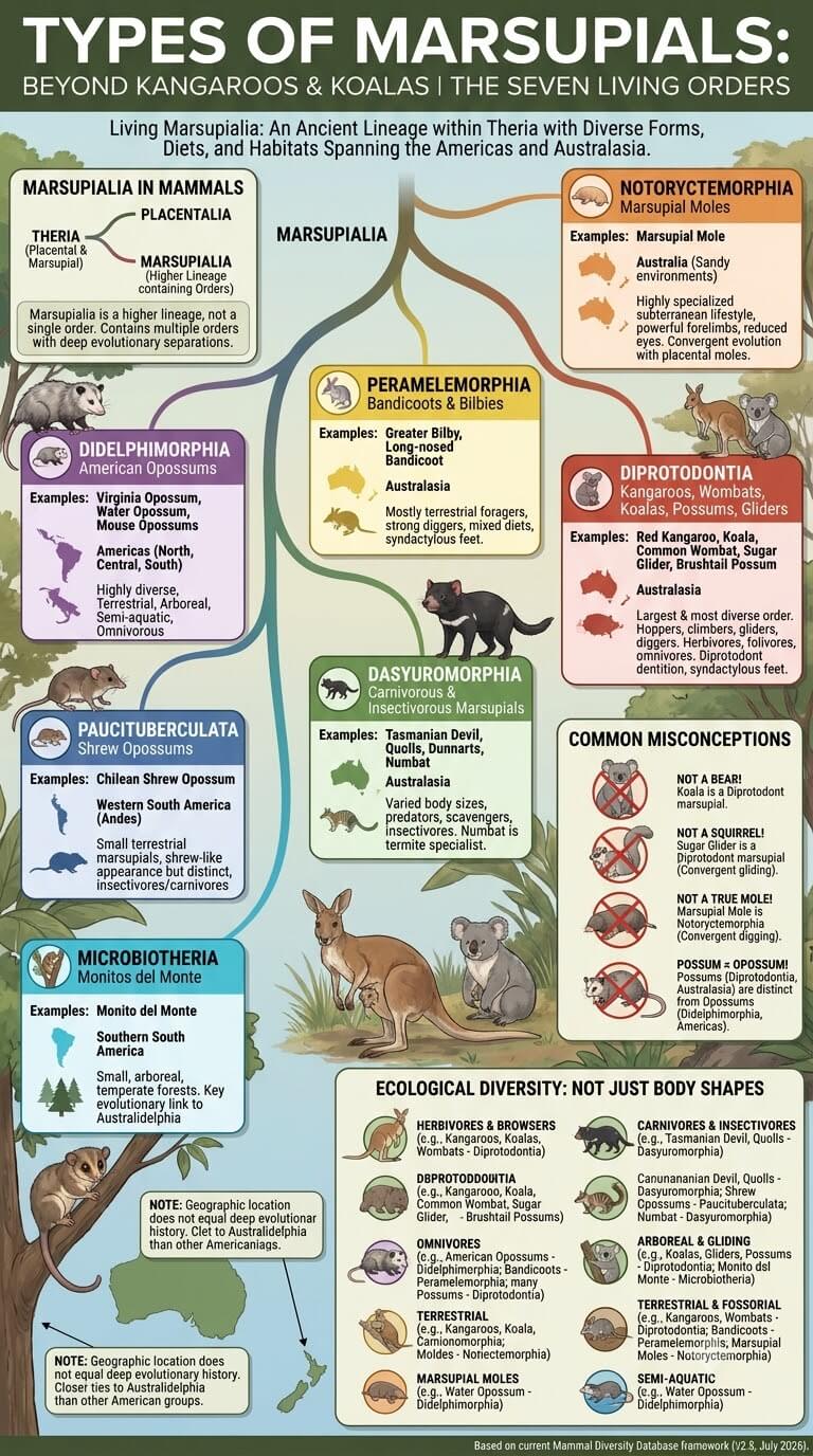 Types of Marsupials