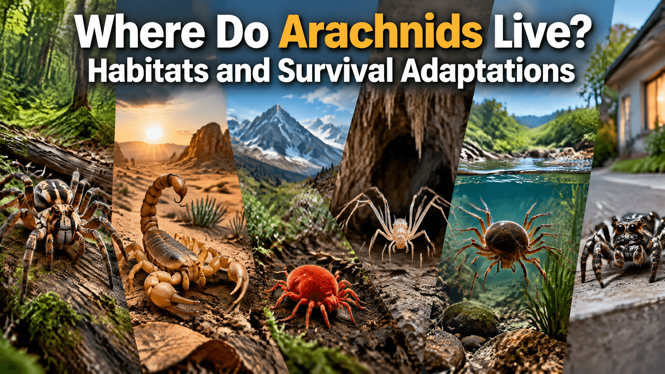 Where Do Arachnids Live? Habitats and Survival Adaptations