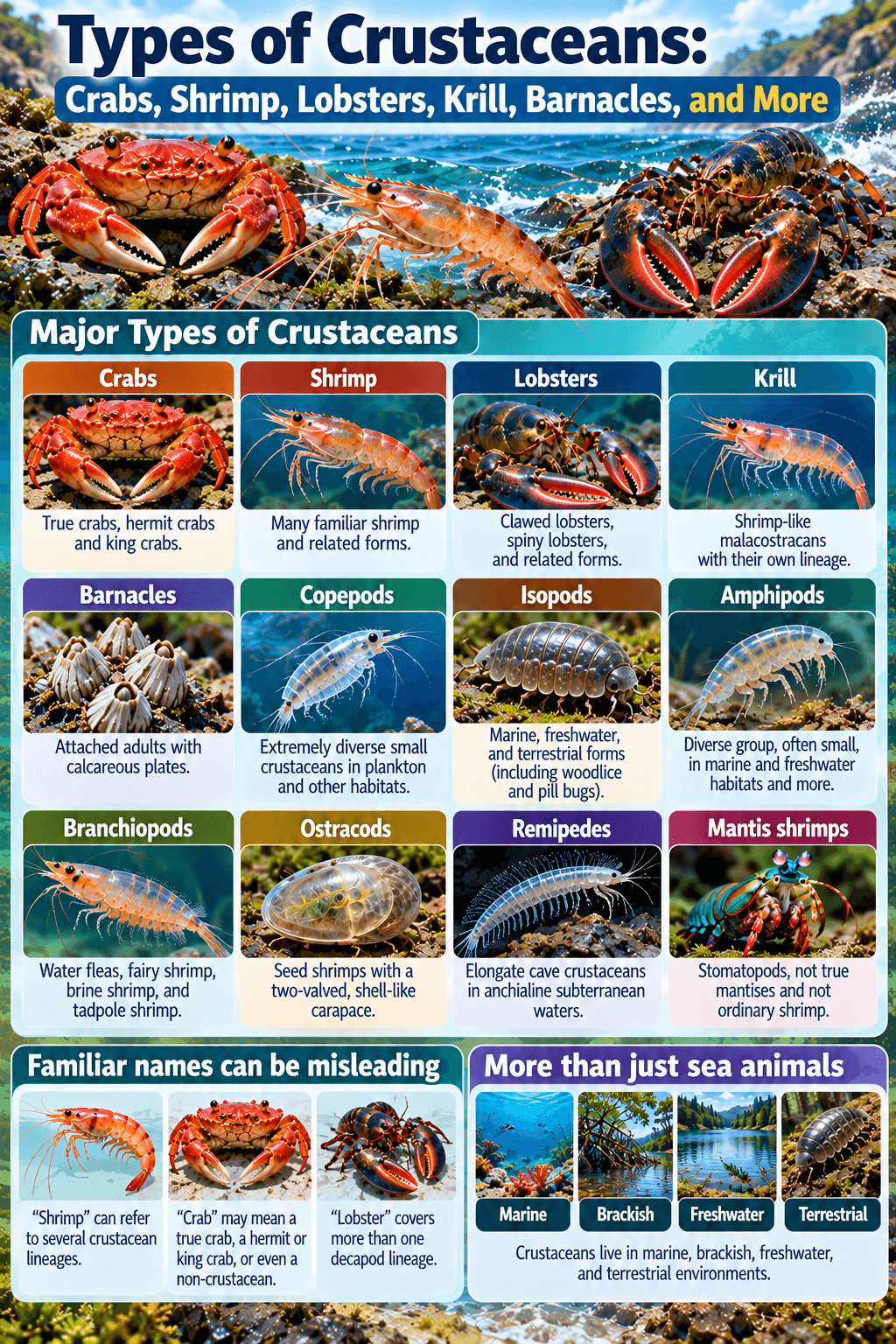 Types of Crustaceans