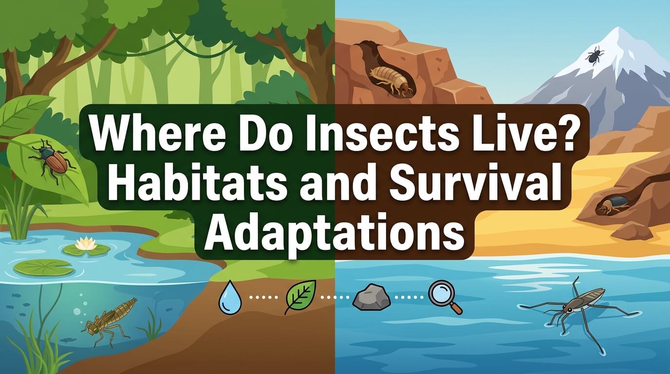 Where Do Insects Live? Habitats and Survival Adaptations