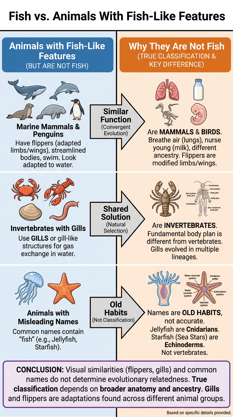 Fish vs. Animals With Fish-Like Features