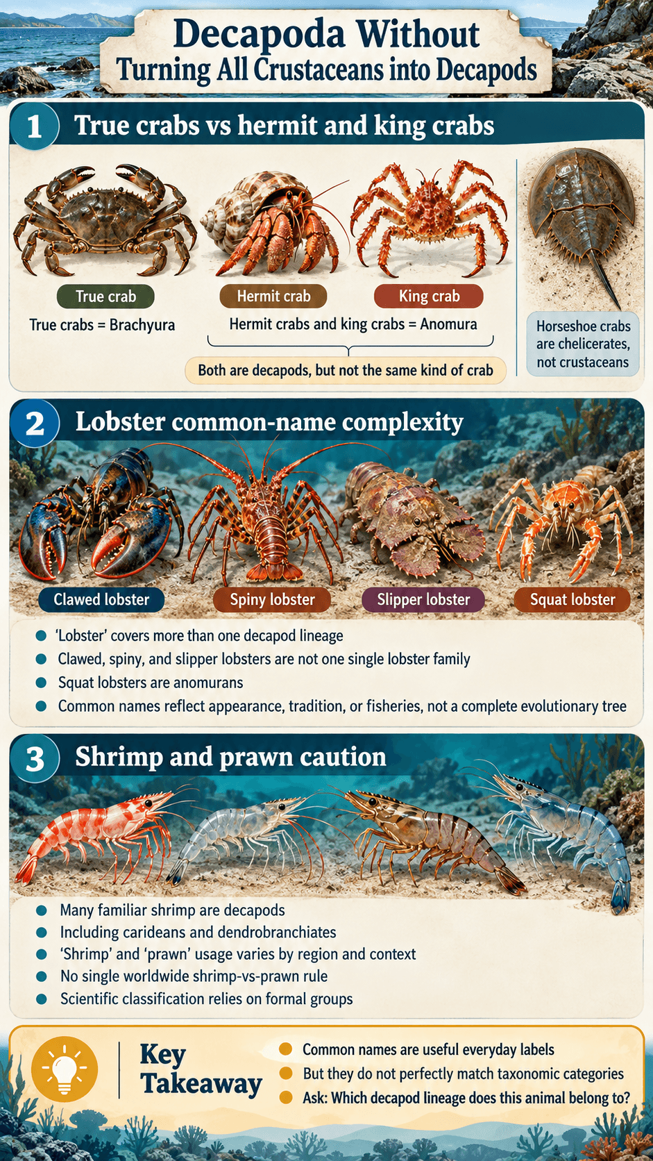 Decapoda Without Turning All Crustaceans into Decapods