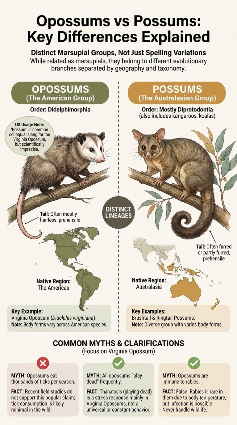 Opossums vs Possums