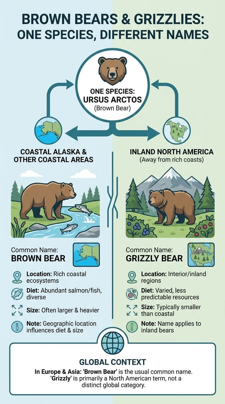 Brown Bear as the Broad Species-Level Common Name