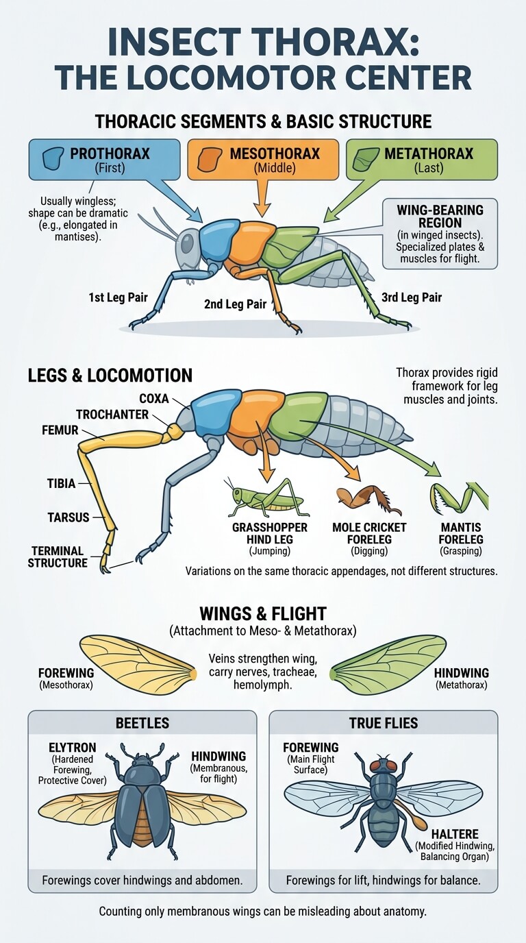 Thorax: Legs, Wings, and Movement