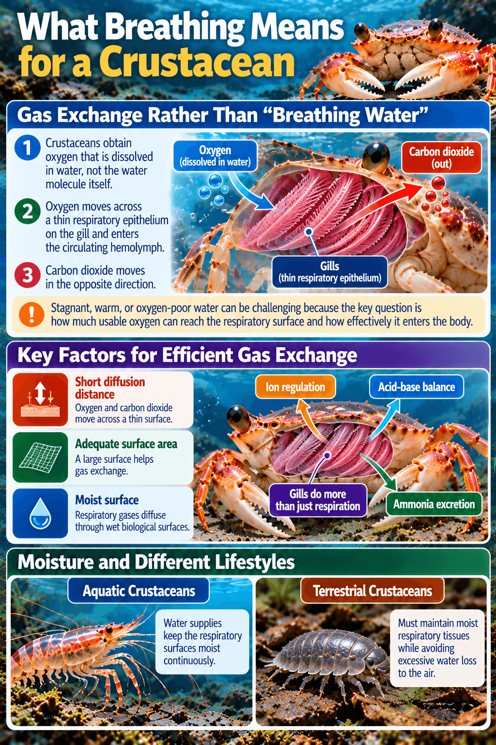 What Breathing Means for a Crustacean