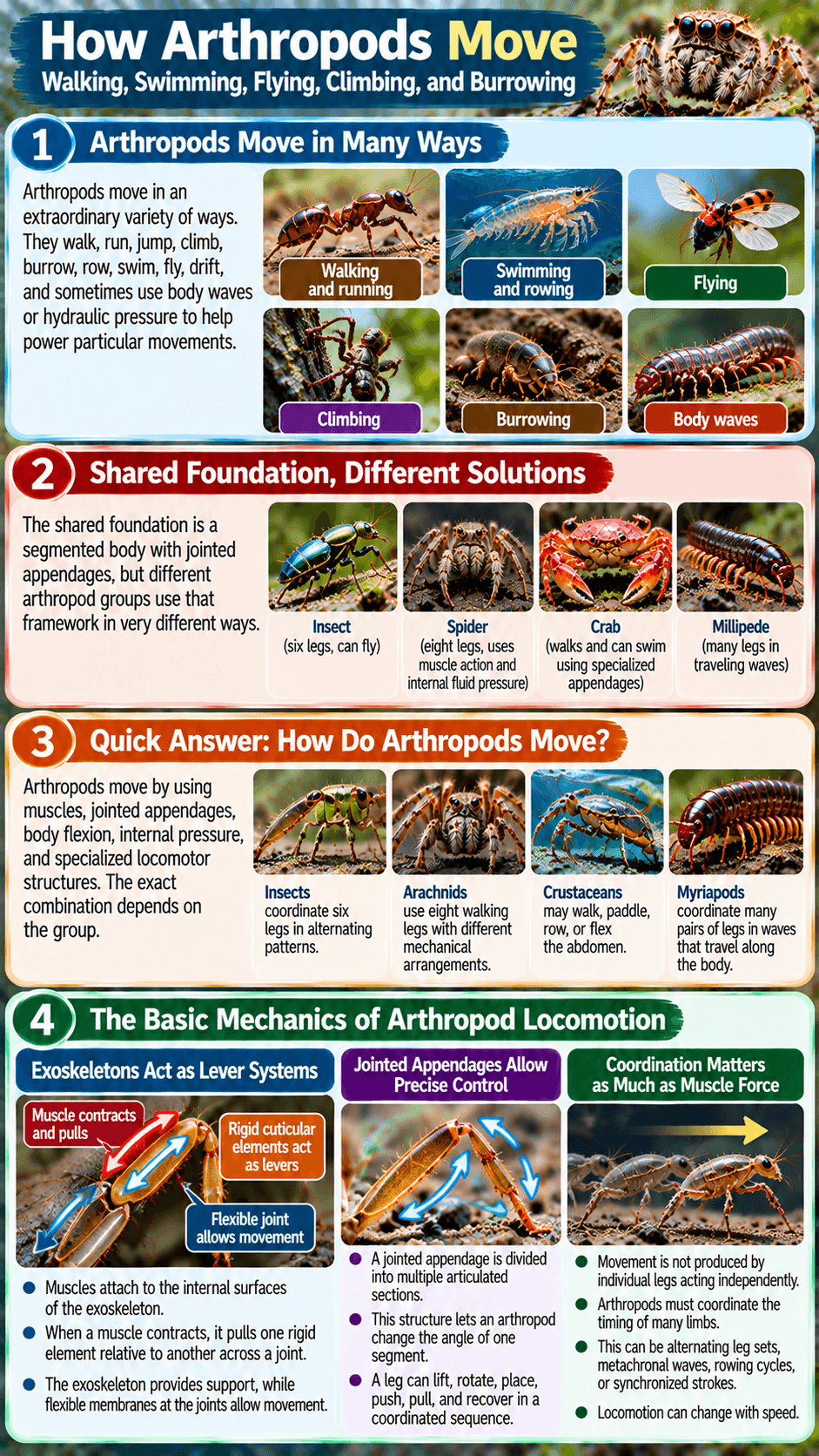 How Do Arthropods Move