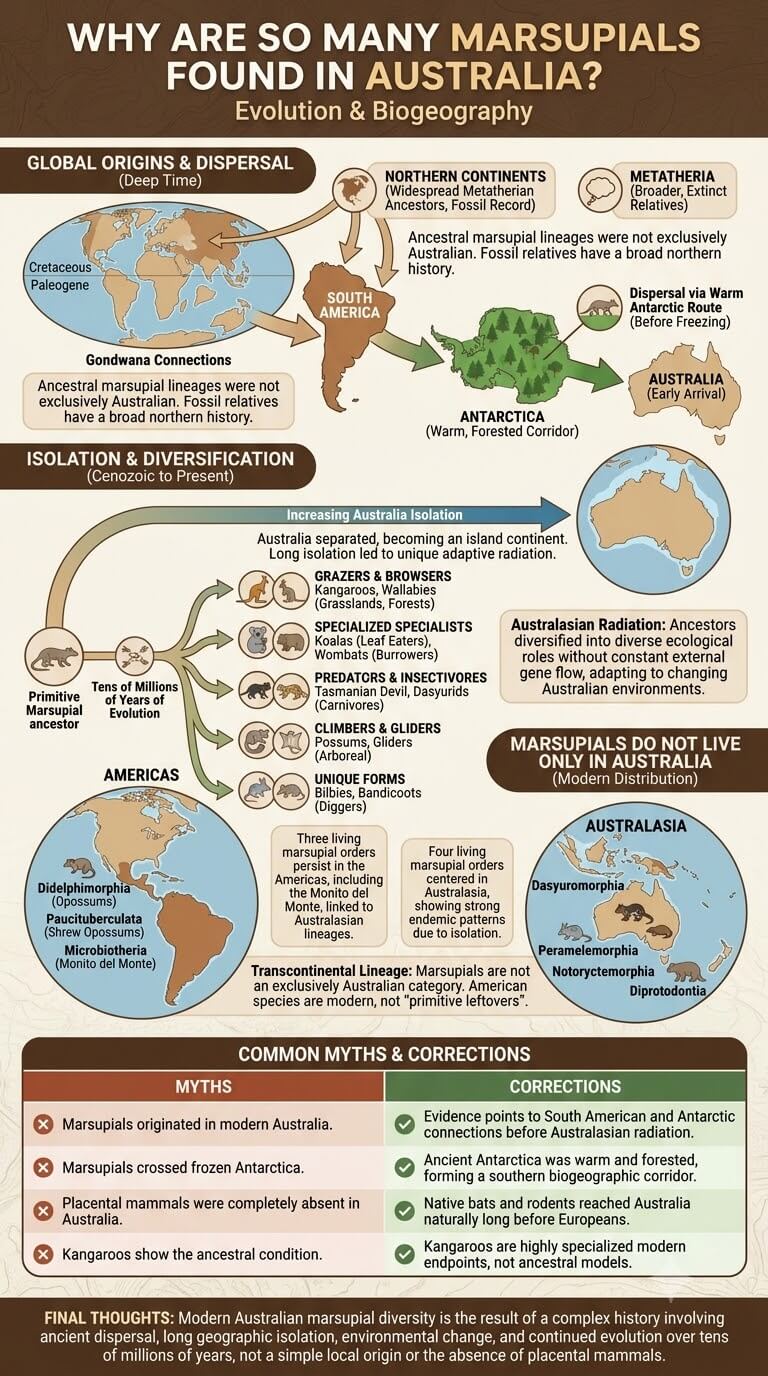 Why Are So Many Marsupials Found in Australia