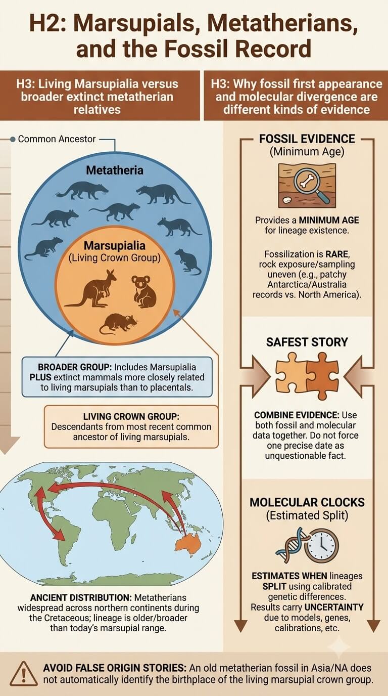 Marsupials, Metatherians, and the Fossil Record