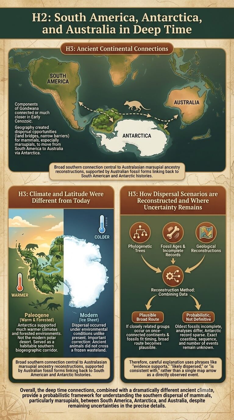 South America, Antarctica, and Australia in Deep Time