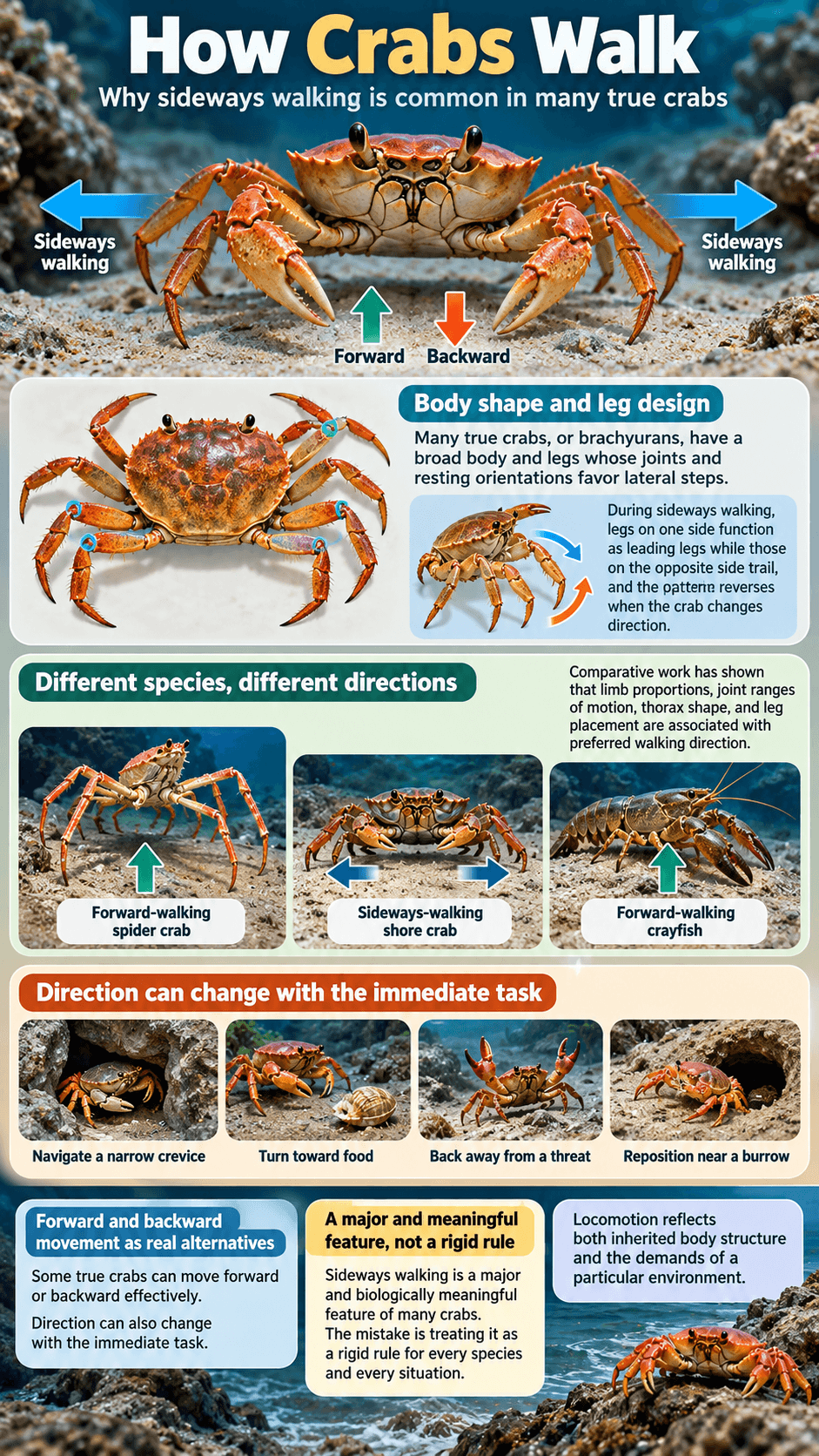 How Crabs Walk