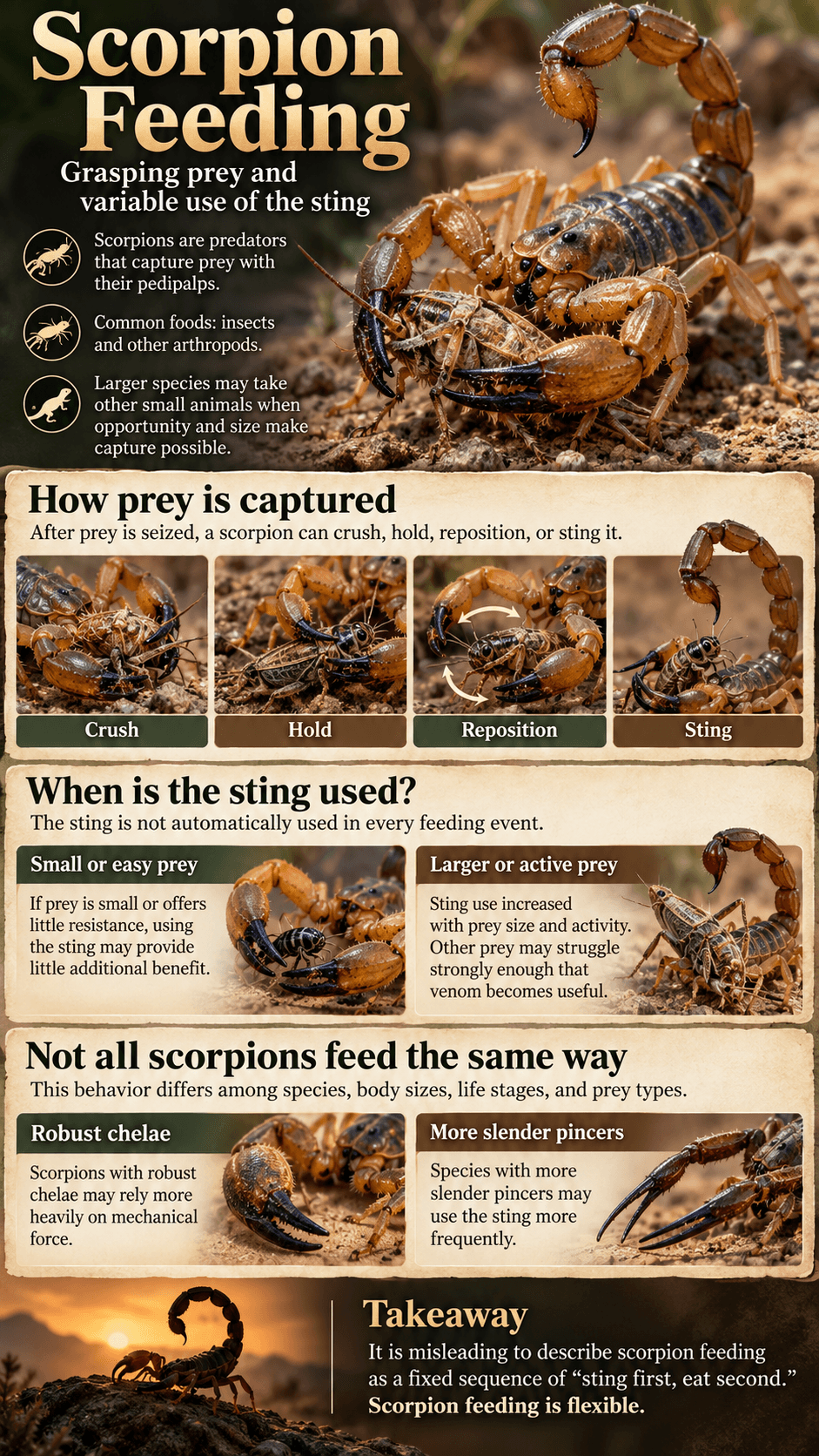 Scorpion Feeding