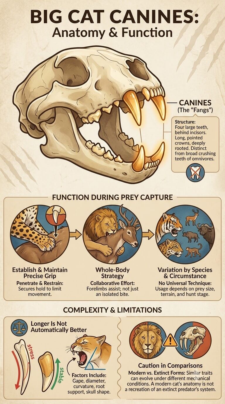 Canines: Gripping, Penetrating, and Holding