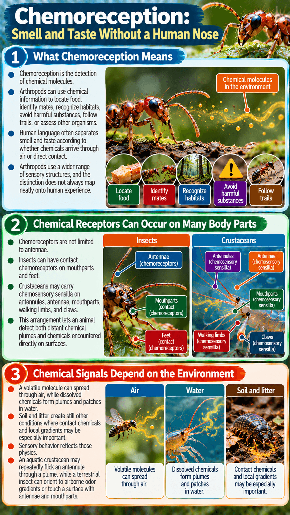 Chemoreception: Smell and Taste Without a Human Nose