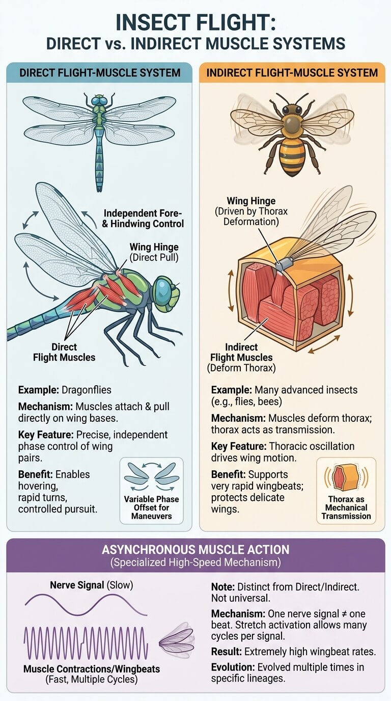 Direct and Indirect Flight-Muscle Systems
