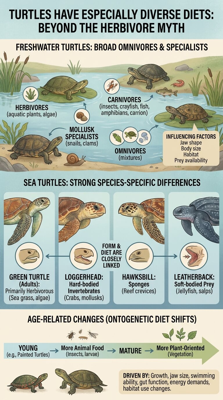Turtles Have Especially Diverse Diets