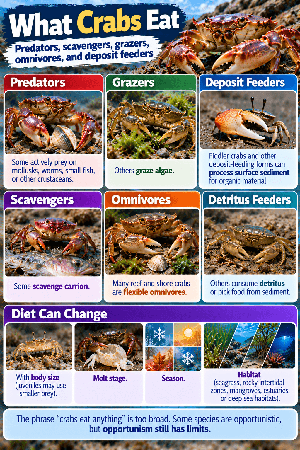 What Crabs Eat