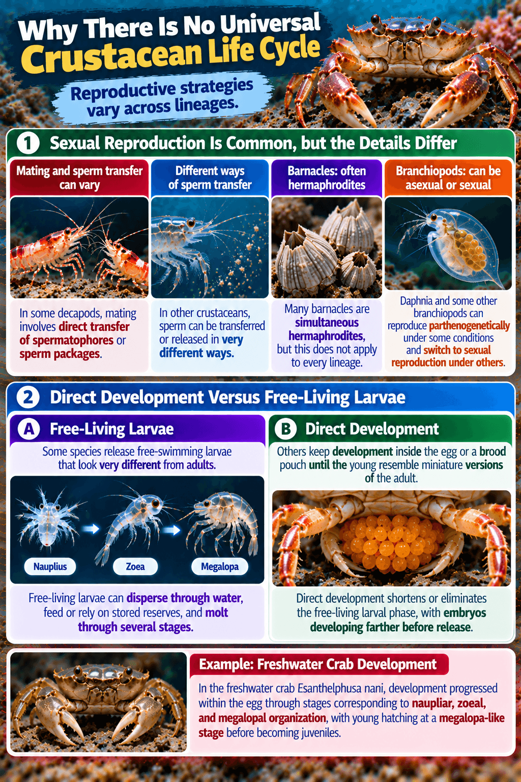 Why There Is No Universal Crustacean Life Cycle