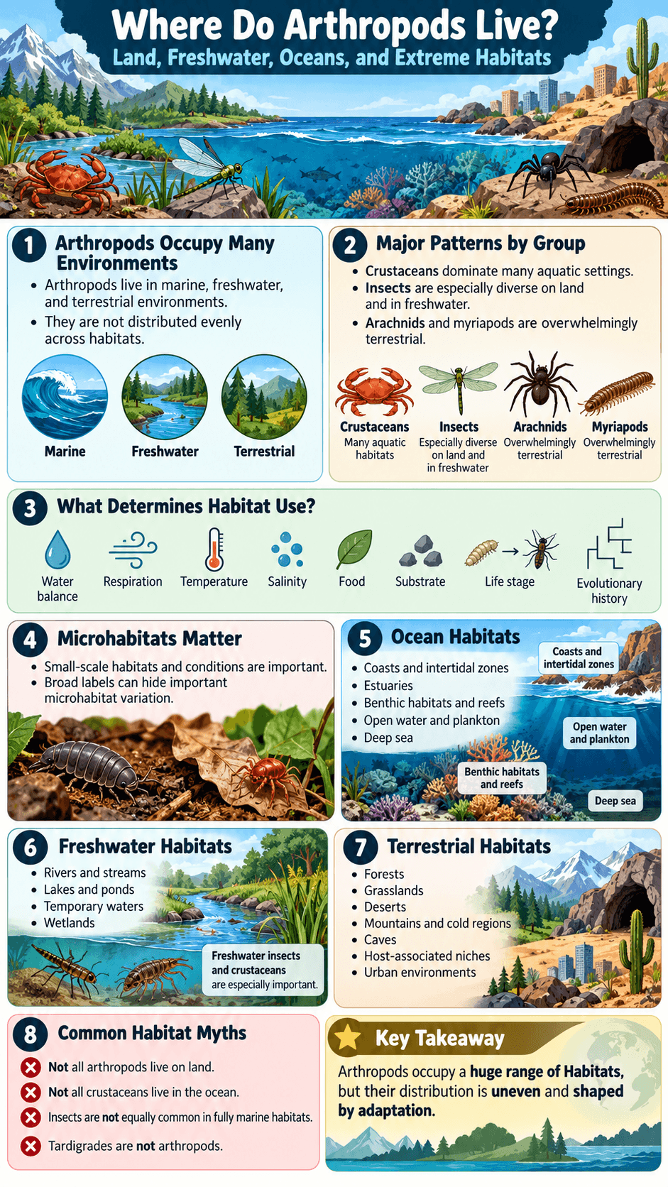 Where Do Arthropods Live
