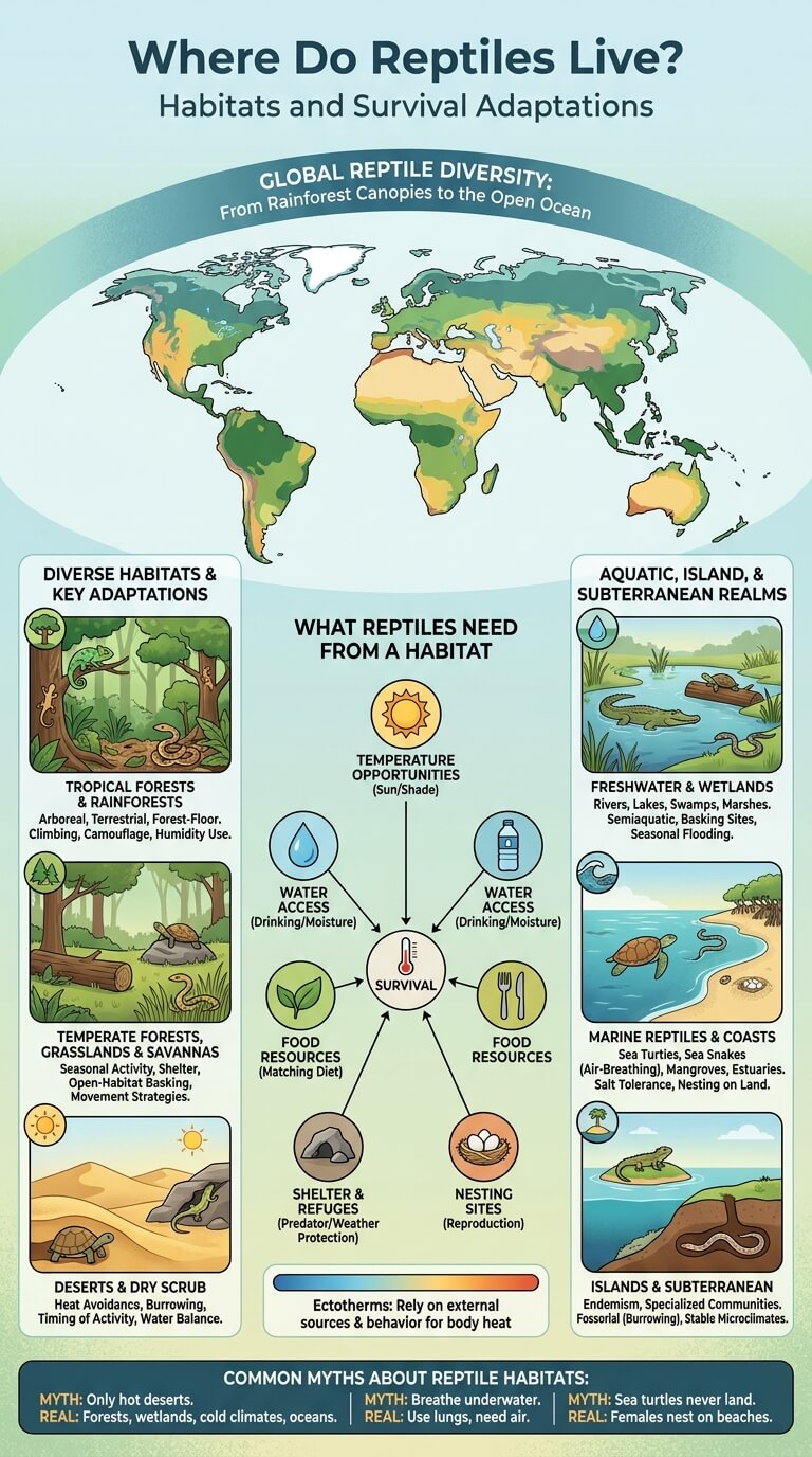 Quick Overview: Reptiles Live in Far More Than Deserts