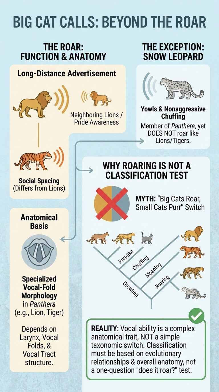 Roars and Other Long-Range Calls