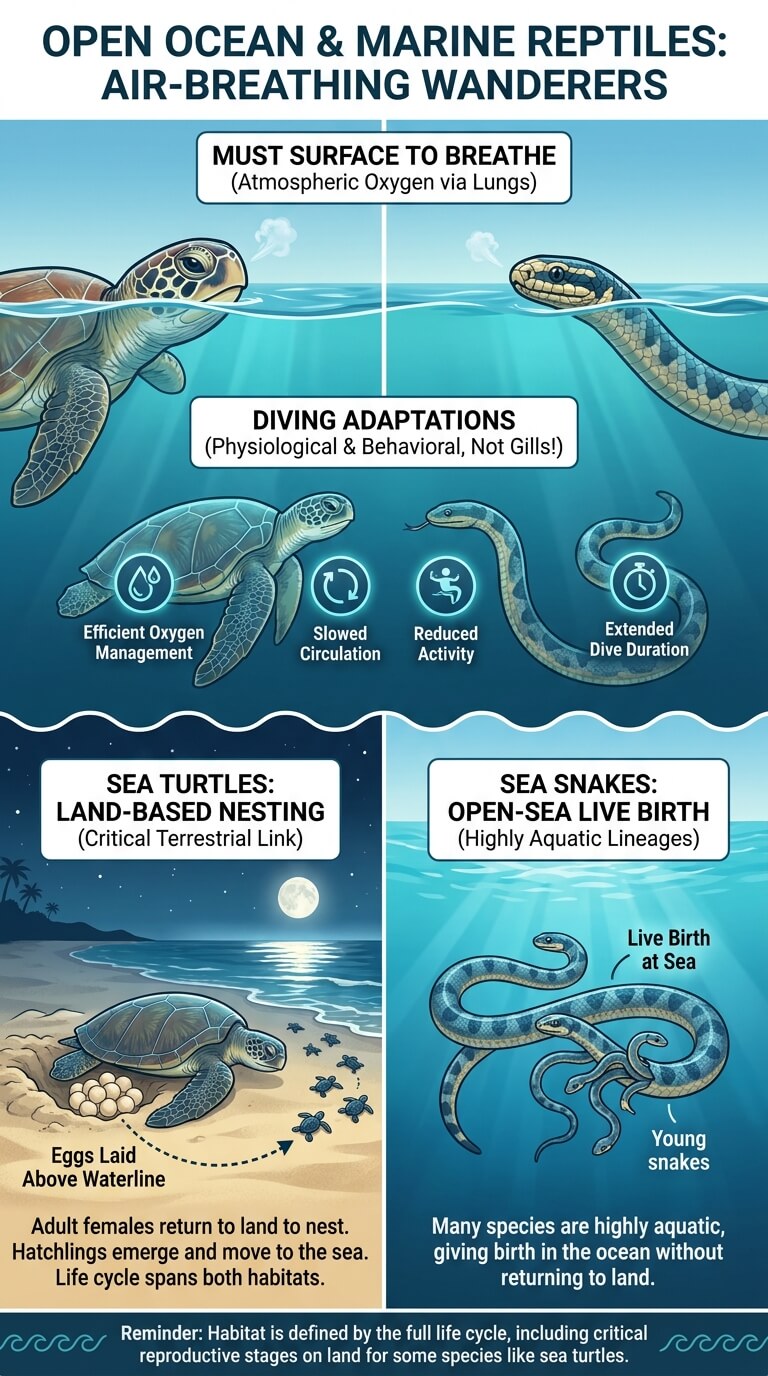 Open Ocean and Marine Reptiles