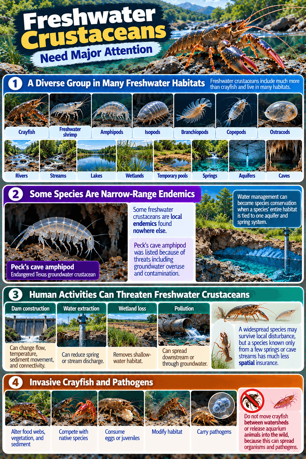 Freshwater Crustaceans Need Major Attention