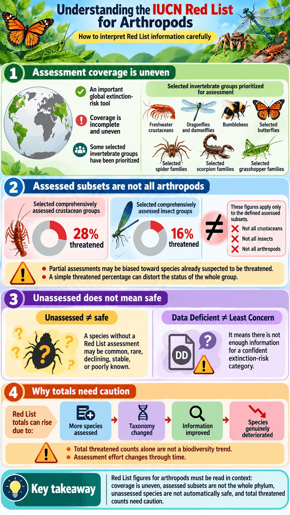 Understanding the IUCN Red List for Arthropods