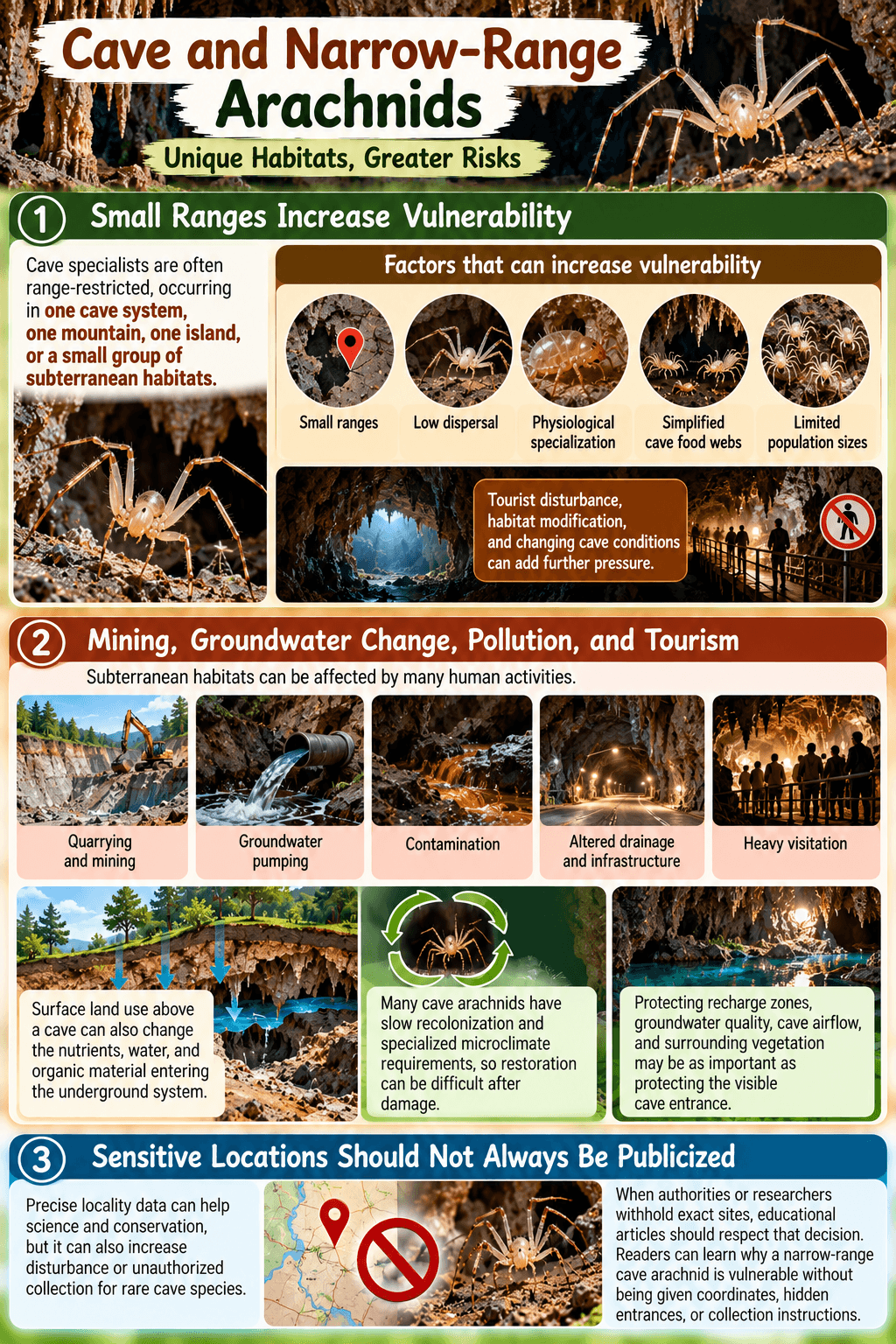 Cave and Narrow-Range Arachnids