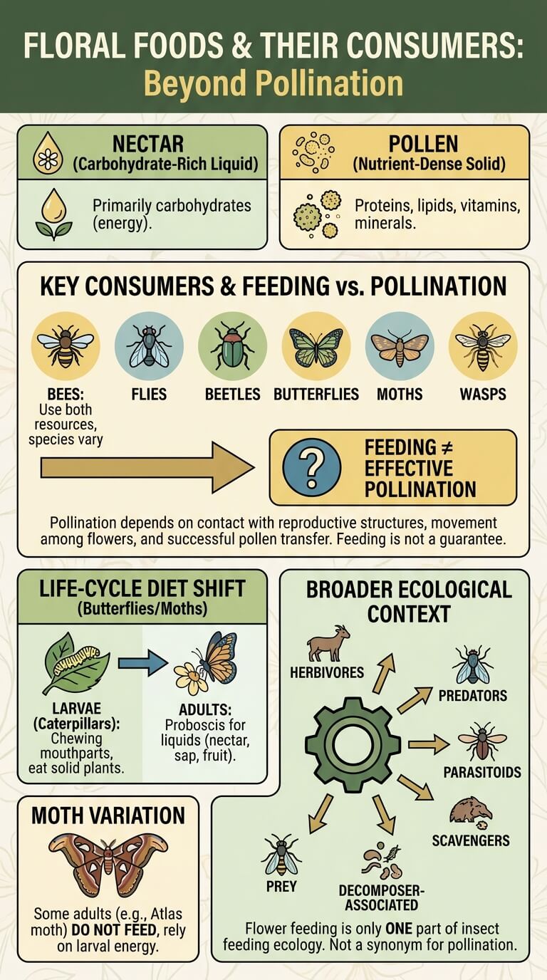 Nectar, Pollen, and Other Floral Foods