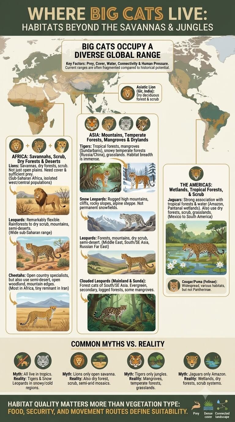 Where Do Big Cats Live