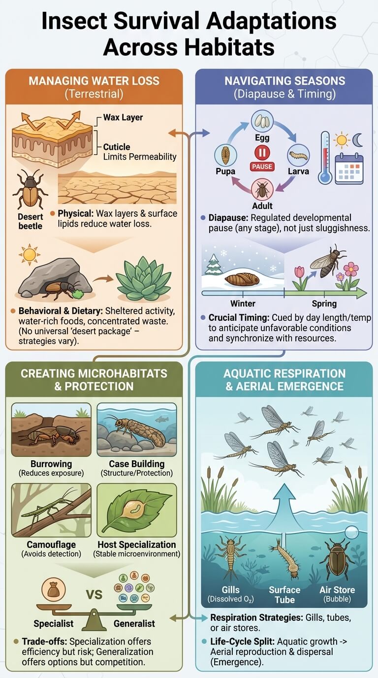 Survival Adaptations Across Habitats