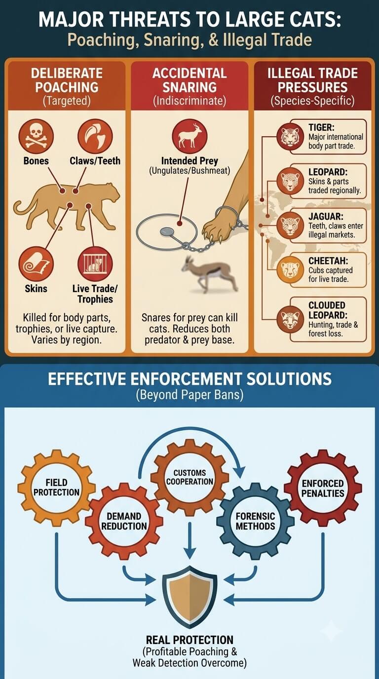 Poaching, Snaring, and Illegal Wildlife Trade