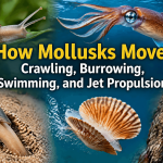 How Mollusks Move: Crawling, Burrowing, Swimming, and Jet Propulsion