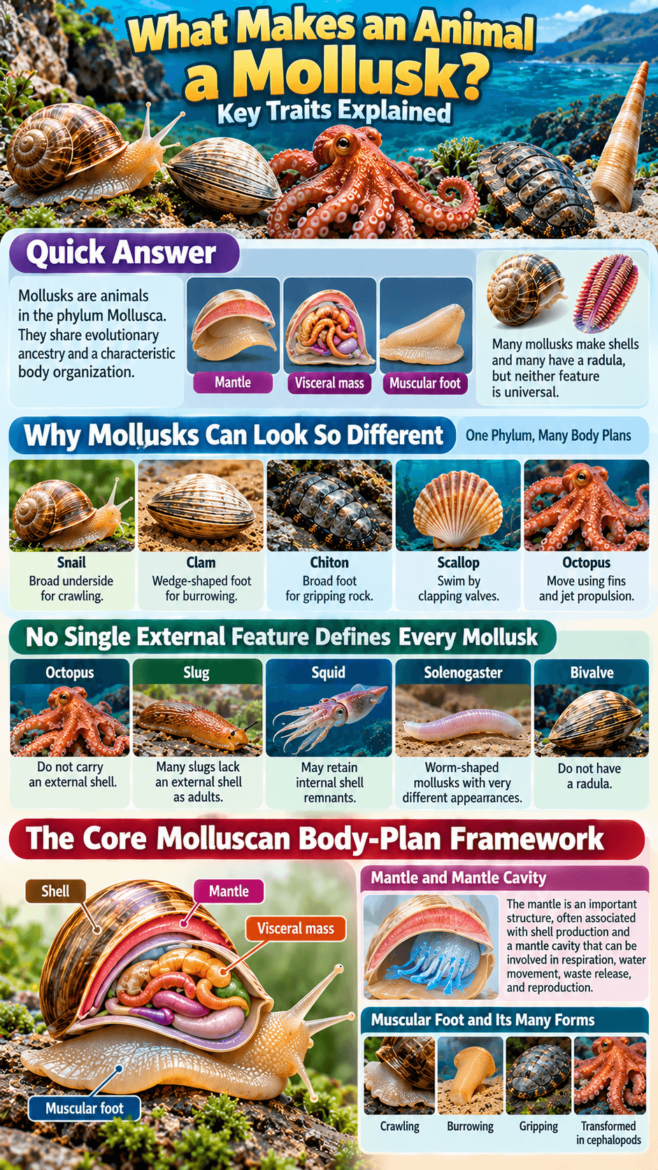 What Makes an Animal a Mollusk