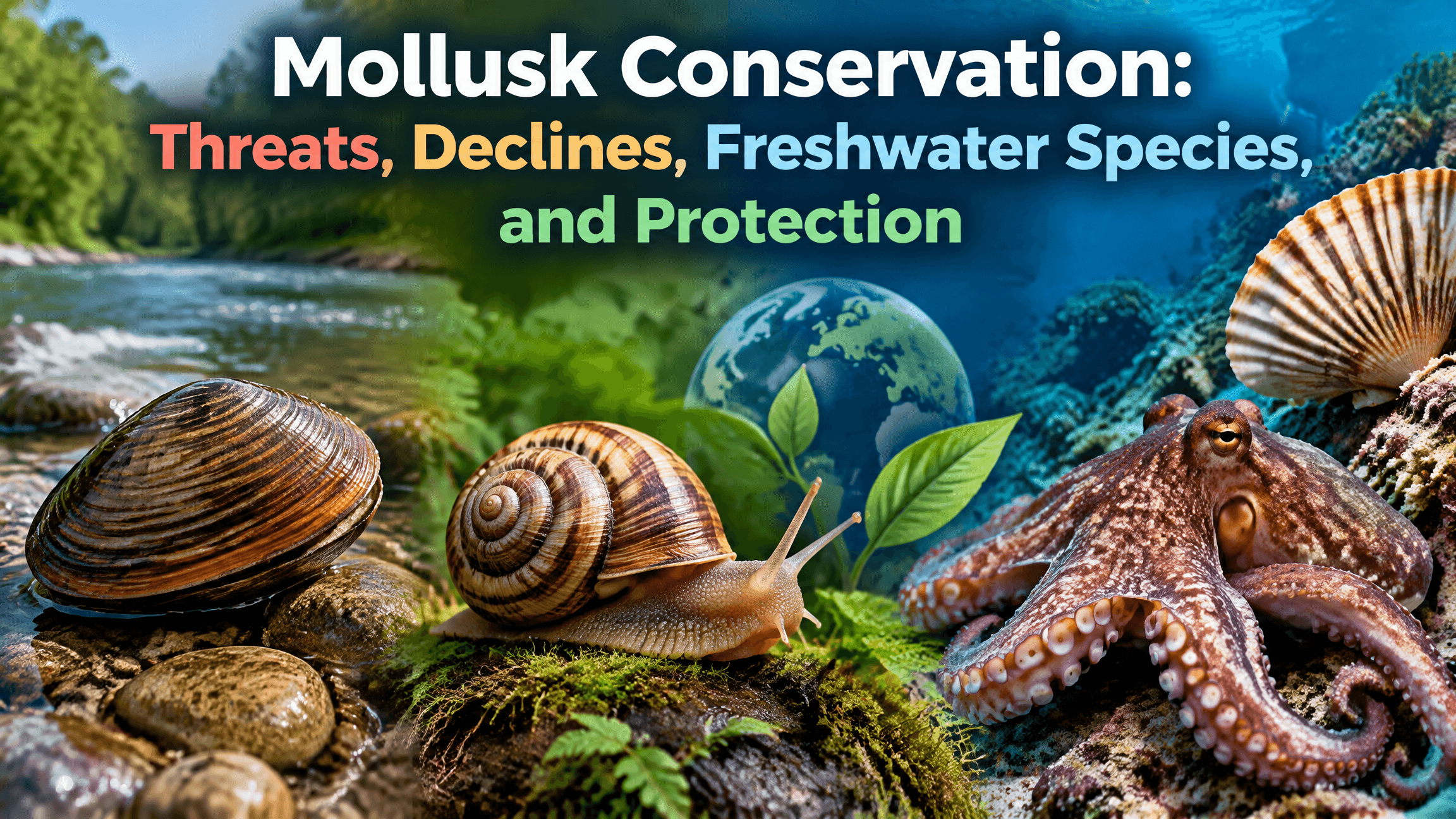 Mollusk Conservation: Threats, Declines, Freshwater Species, and Protection