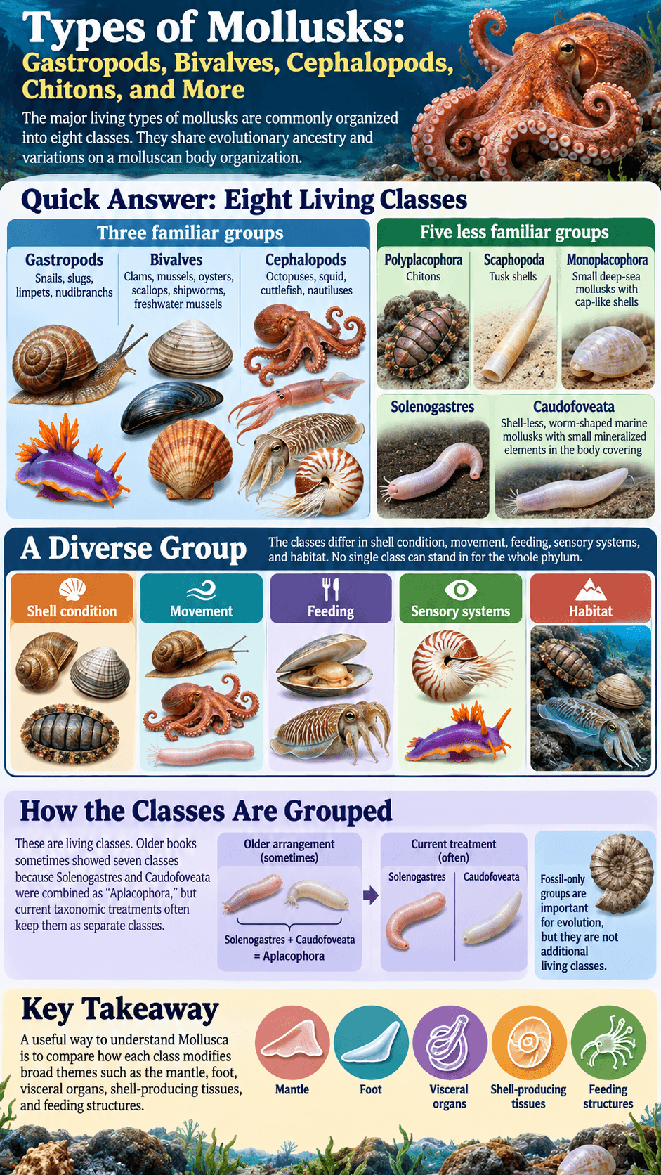 Types of Mollusks